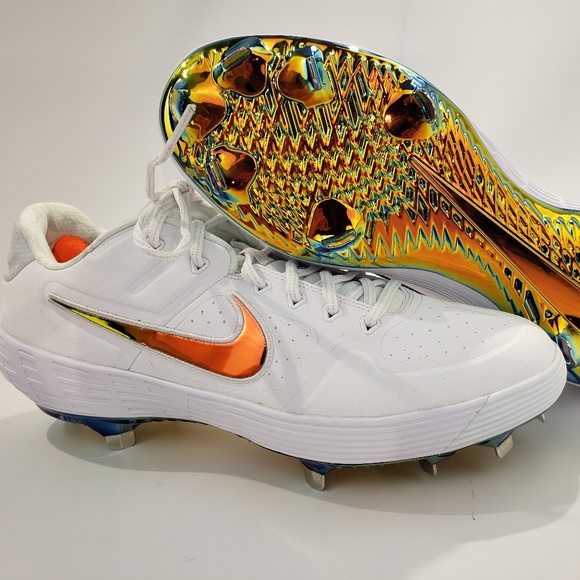 rainbow baseball cleats